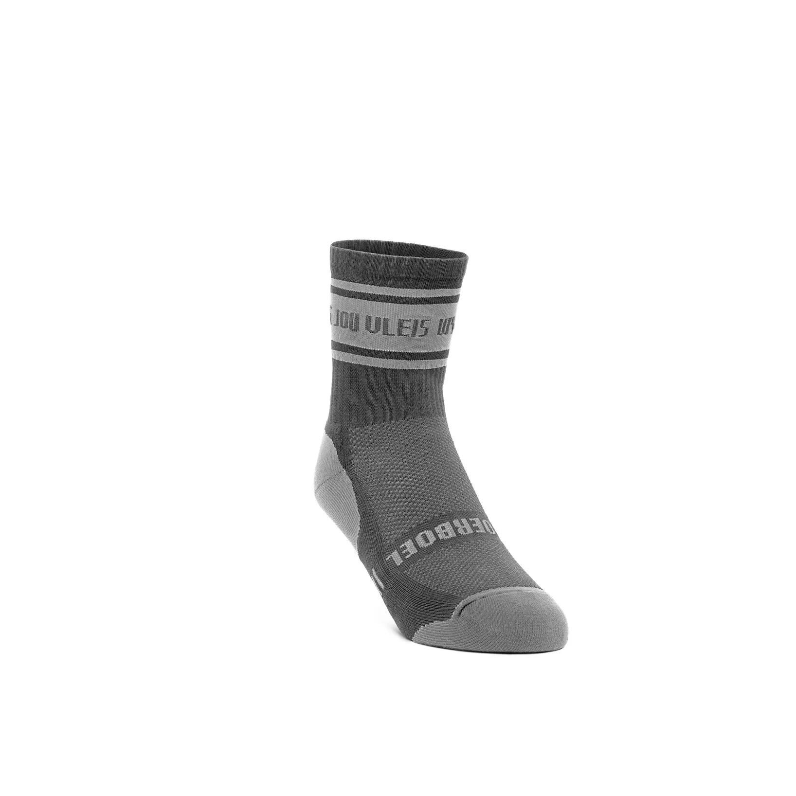 Ladies Short Outdoor Cotton Sock Charcoal & Grey "Wys" image 0