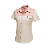 Ladies S/S Kalahari Shirt Stone & Blush Pink image 0