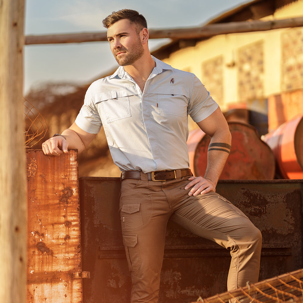 Men's Adjustable Kalahari Cargo Pants Bark image 3