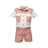 Kids Set Stone & Blush Pink image 0