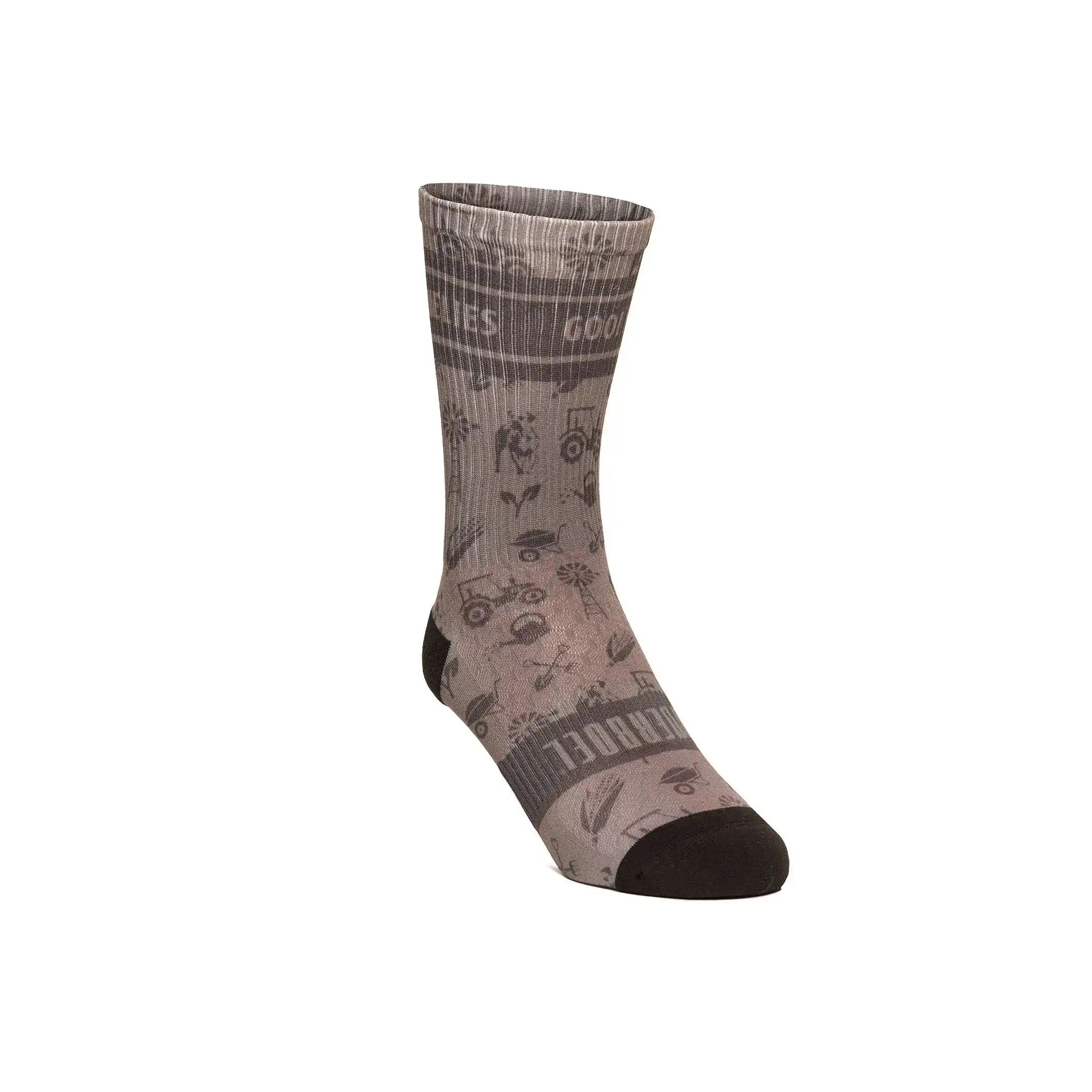 Men's Ribbed Sock Long Charcoal image 0