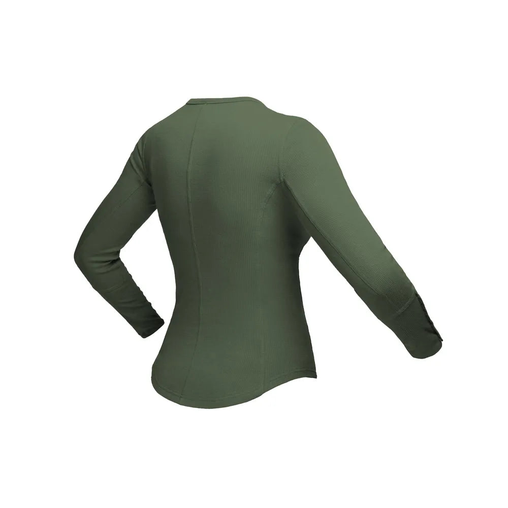 Ladies L/S Wayfare Top Olive image 1