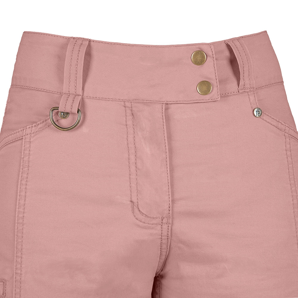 Ladies Safari Shorts - Blush Pink