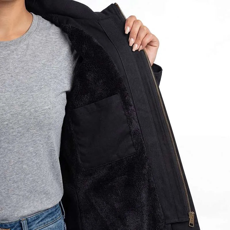 Ladies Urban Parka Jacket - Black