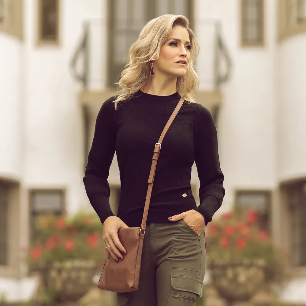 Ladies Luxury Jumper - Black image 2