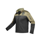 Men's Soft Shell Jacket Black & Olive image 0