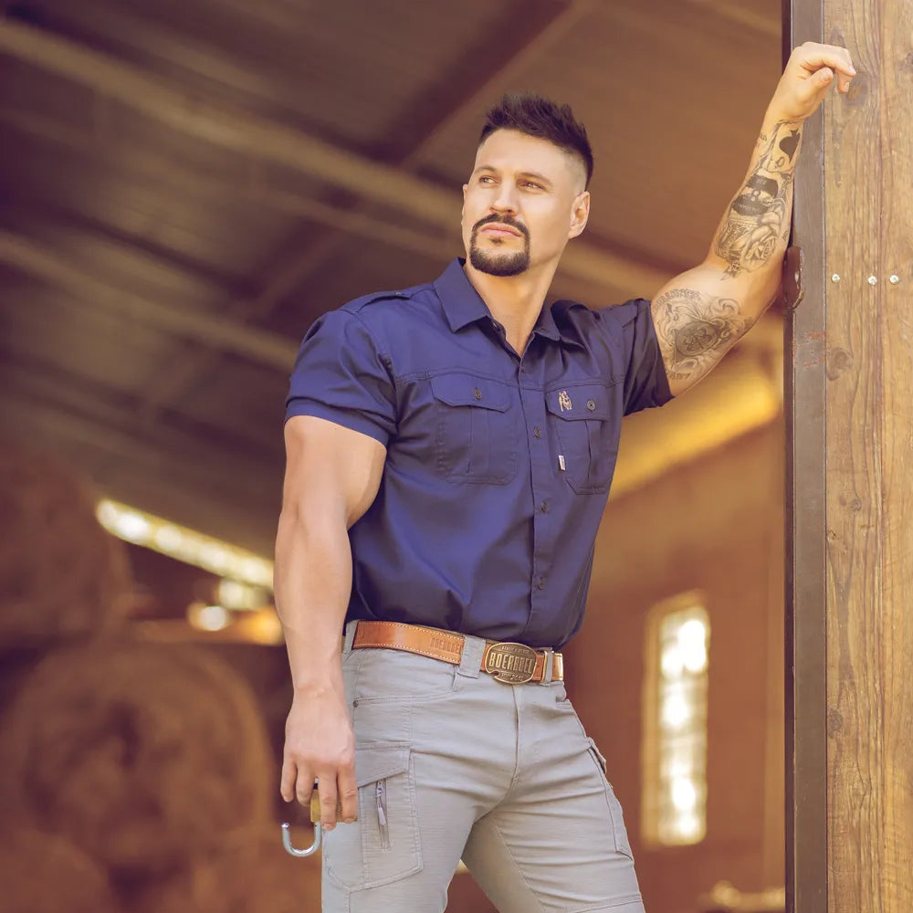 Men's S/S Kalahari Shirt Navy image 2