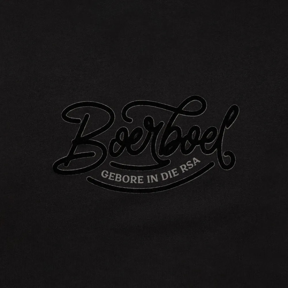 Ladies T-Shirt Flock Print Black "Boerboel" image 1