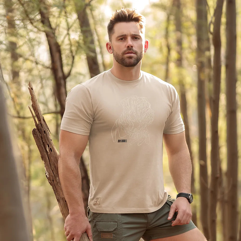 Men's T-Shirt Embroidered Stone image 1