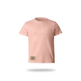 Kids T-Shirt Embroidered Pink Melange image 0