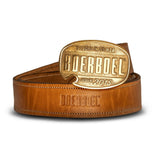 Tan Leather Belt (Brass Buckle Antique) image 0