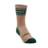 Ladies Long Outdoor Cotton Sock Khaki &amp; Olive "Wys" image 0