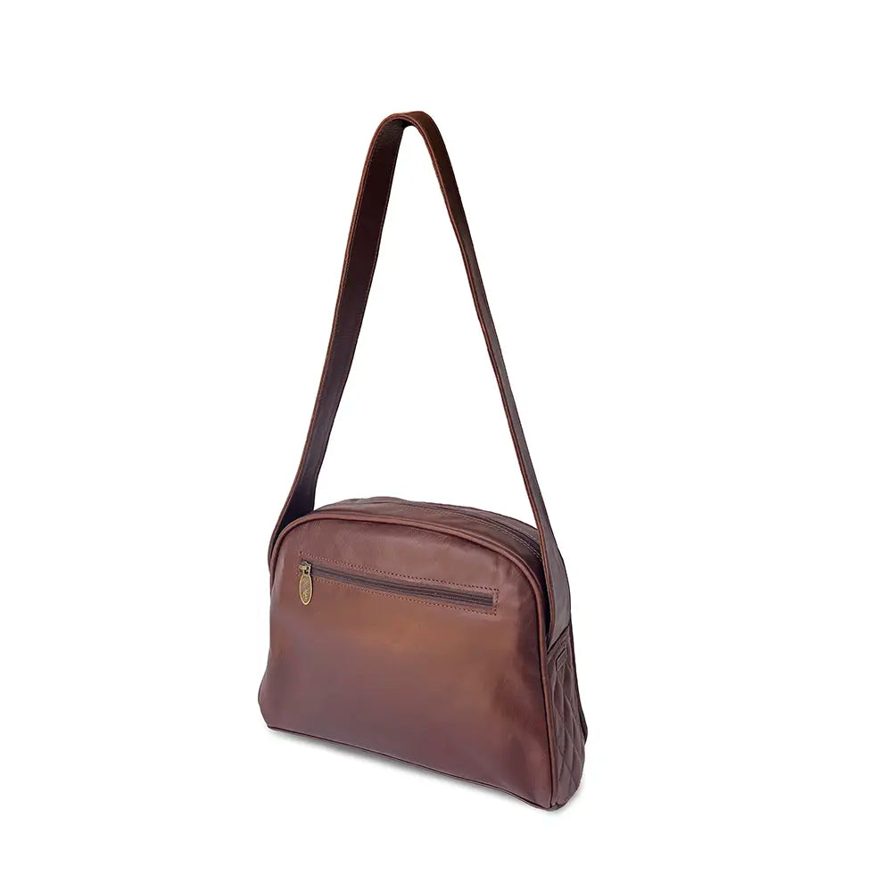 Ladies Metropolitan Leather Handbag Brown image 1