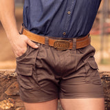Tan Leather Belt (Brass Buckle Antique) image 1