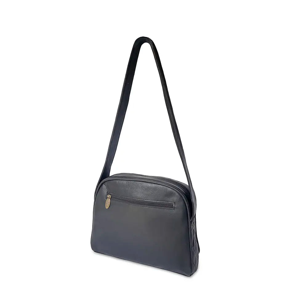 Ladies Metropolitan Leather Handbag Black image 1
