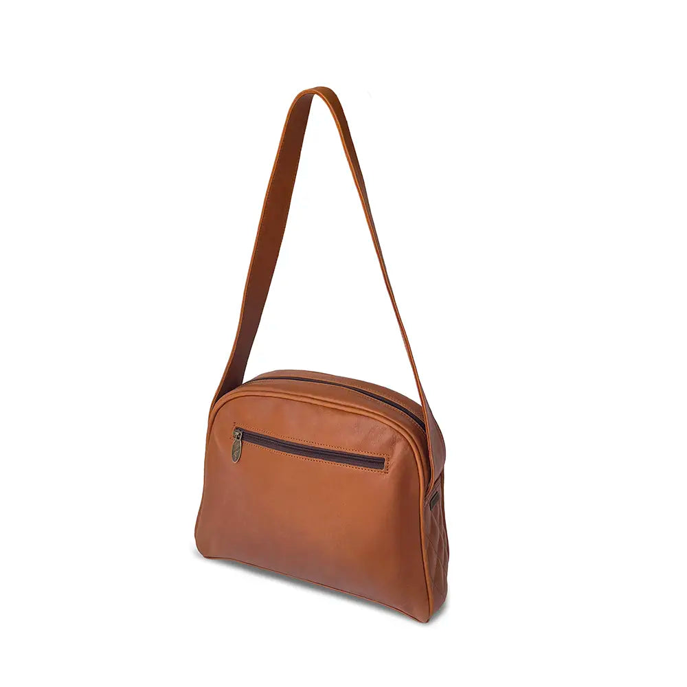 Ladies Metropolitan Leather Handbag Camel image 1