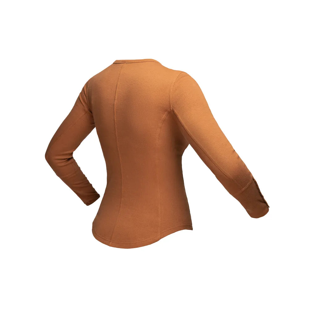 Ladies L/S Wayfare Top Tan image 1