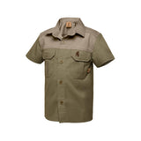 Kids S/S Kalahari Shirt - Olive & Putty image 0