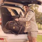 Geniune Leather Duffle Bag Brown image 3