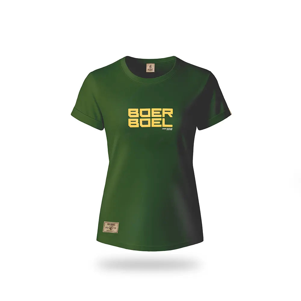 Ladies T-Shirt Bottle Green "Boerboel" image 0